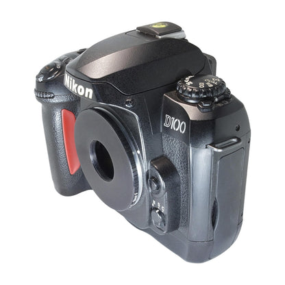 M24x0.75 female thread to Nikon F camera mount adapter