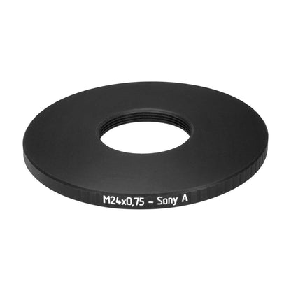 M24x0.75 female thread to Sony/Minolta A-mount camera adapter
