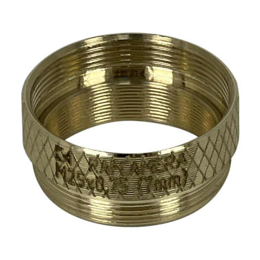 7mm extender for M25x0.75 microscope objectives, bronze