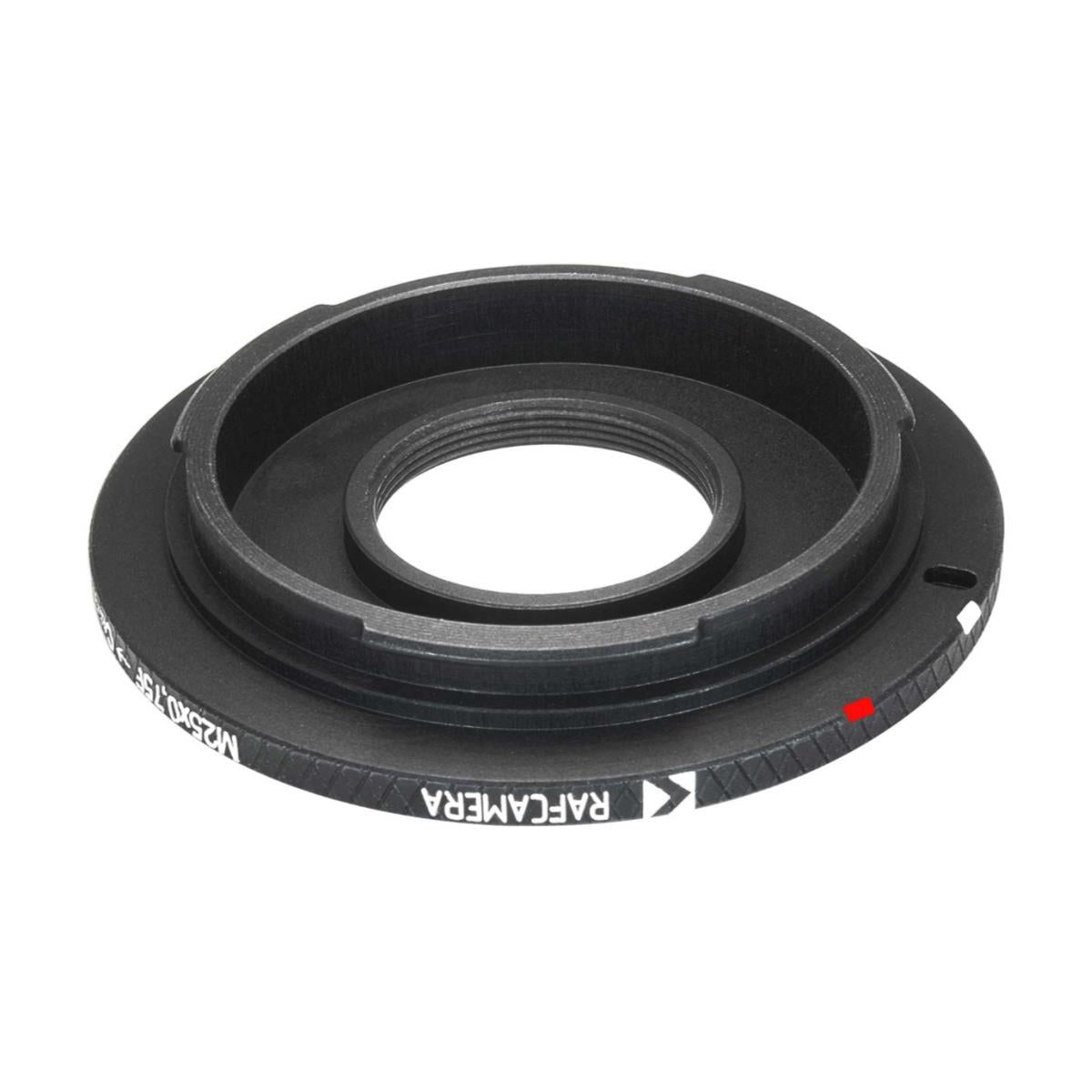M25x0.75 female thread to Canon EOS camera mount adapter