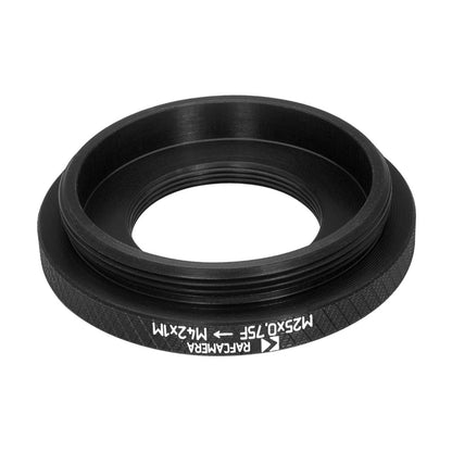 M25x0.75 female to M42x1 male thread adapter
