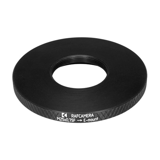 M25x0.75 female thread to Sony E-mount camera adapter