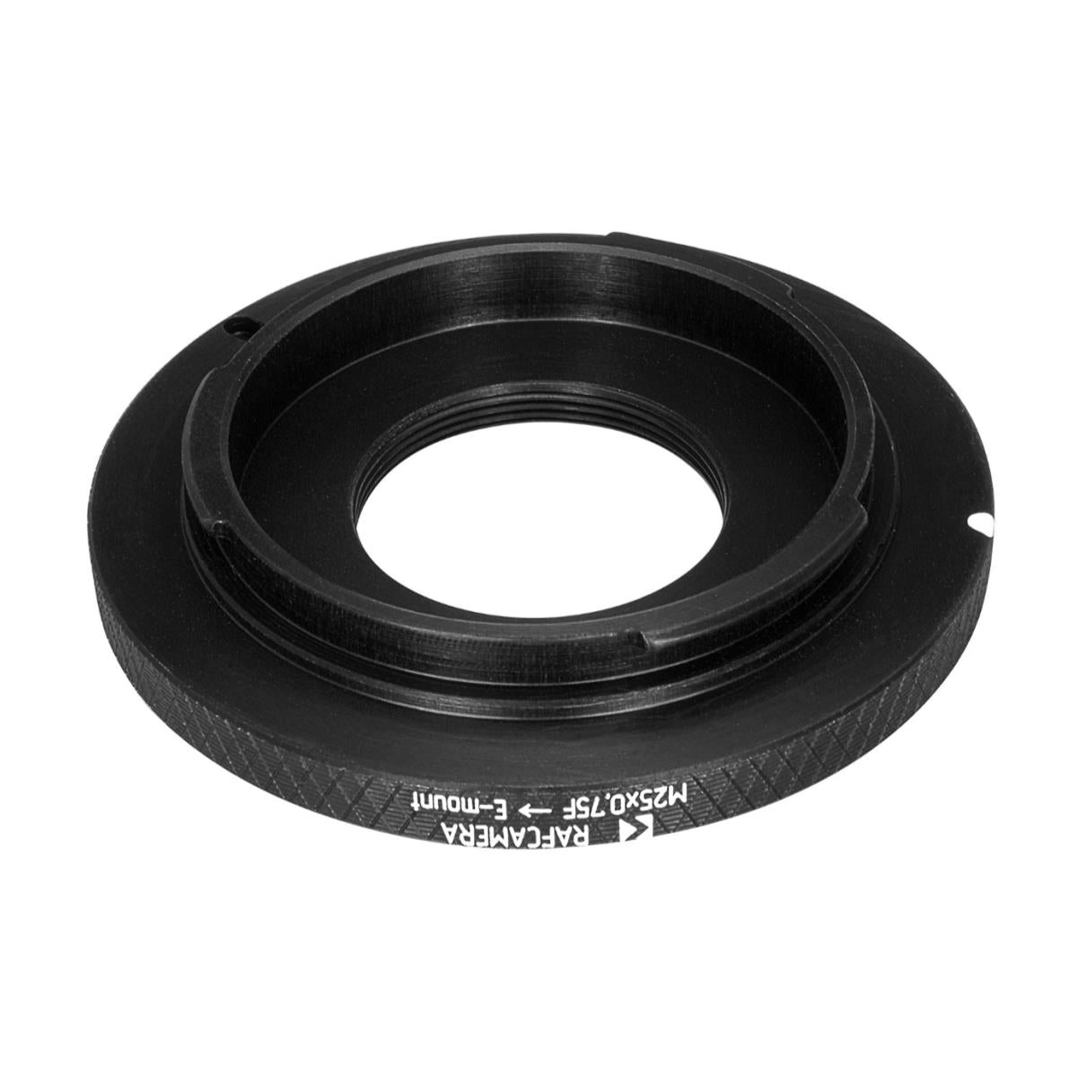 M25x0.75 female thread to Sony E-mount camera adapter