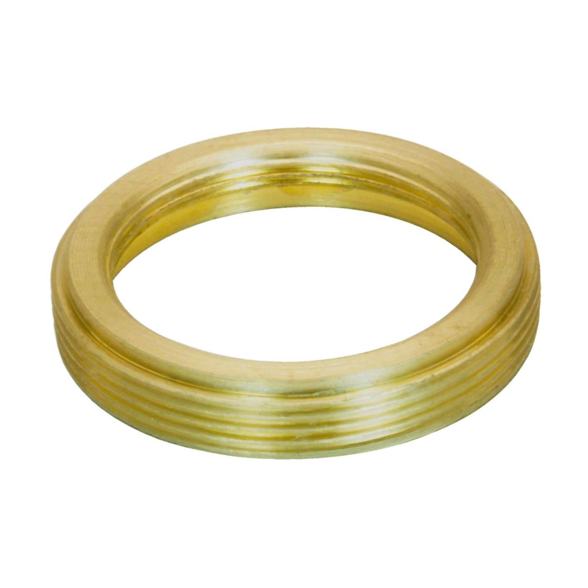 M25x0.75 male to M19x0.75 female thread adapter, flangeless, bronze