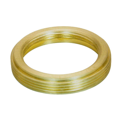 M25x0.75 male to M19x0.75 female thread adapter, flangeless, bronze