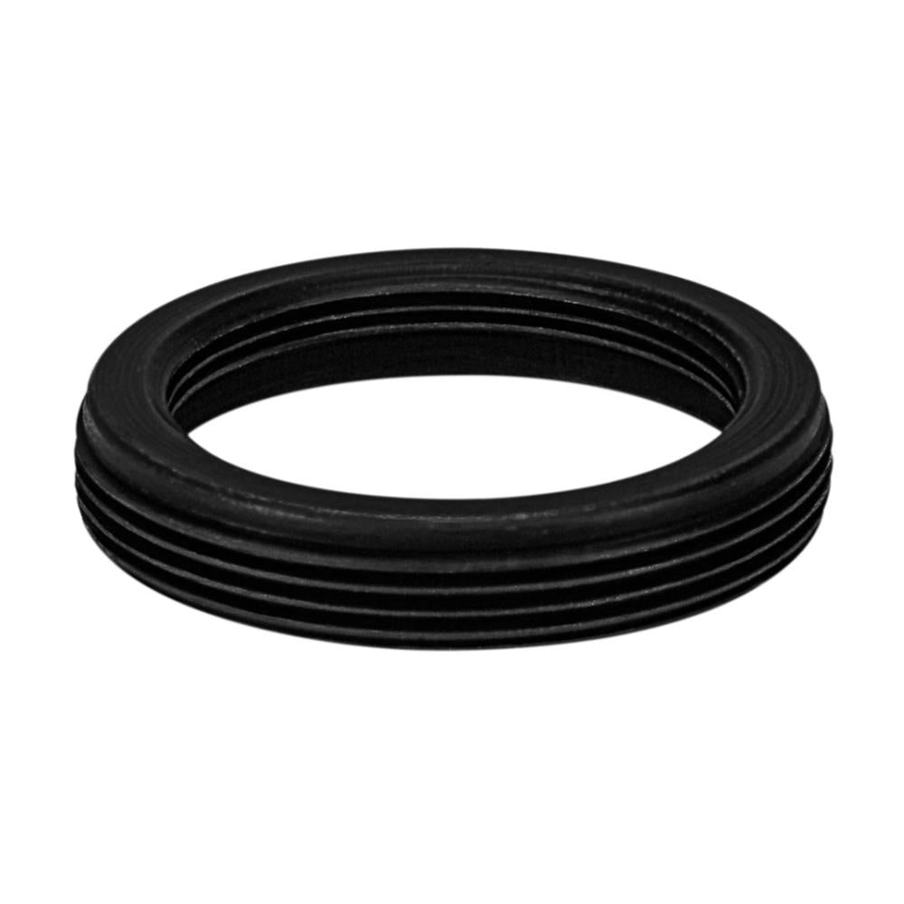 M25x0.75 male to M19x0.75 female thread adapter, flangeless, black