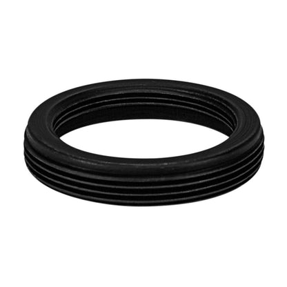 M25x0.75 male to M19x0.75 female thread adapter, flangeless, black