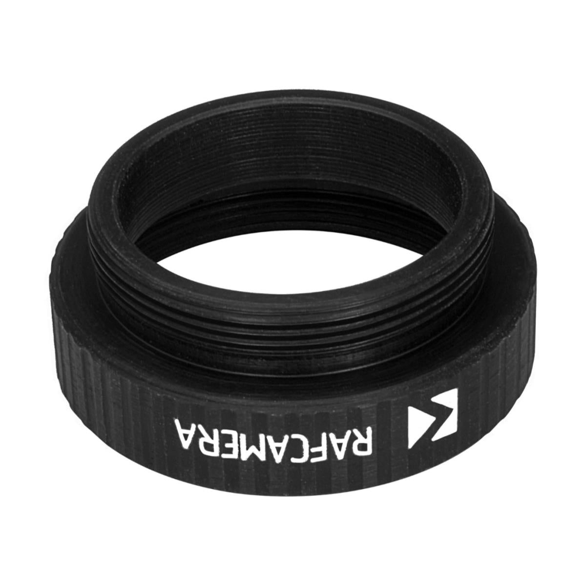 M25x0.75 male to M26x0.75 female thread adapter, black