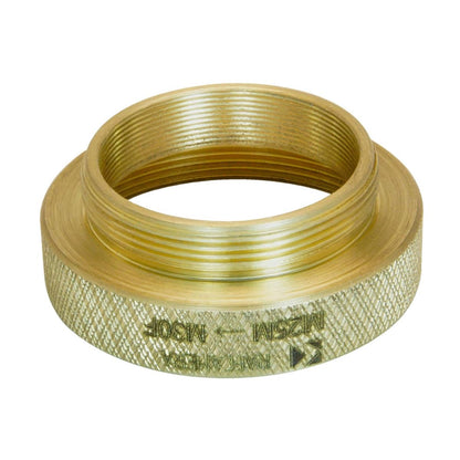 M25x0.75 male to M30x0.75 female thread adapter, bronze