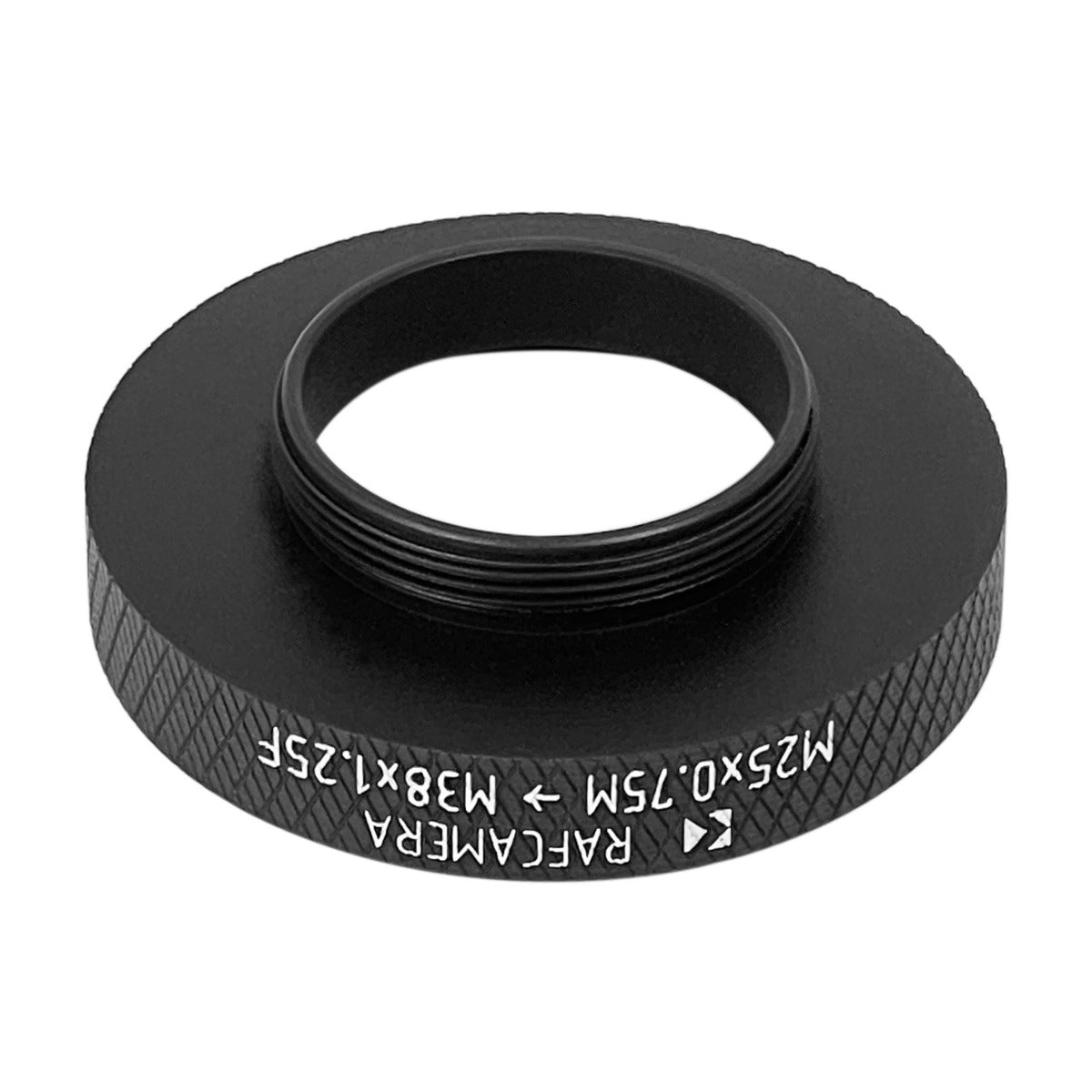 M25x0.75 male to M38x1.25 female thread adapter for Nikon AZ objectives