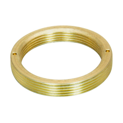 M25x0.75 male to RMS female thread microscope adapter, flangeless, bronze