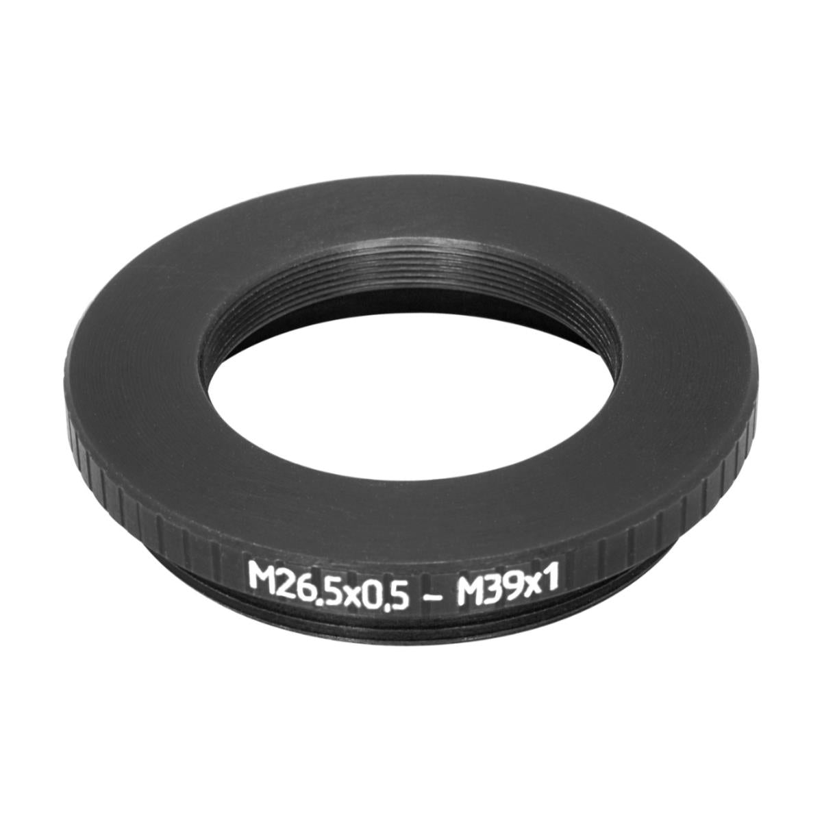 M26.5x0.5 female to M39x1 (LTM) male thread adapter