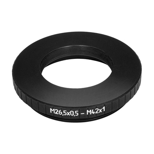 M26.5x0.5 female to M42x1 male thread adapter