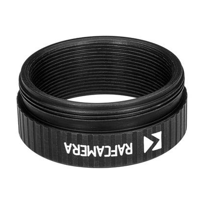 M30x0.75 male to M26x0.7 (36tpi, Mitutoyo) female thread adapter, black