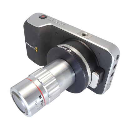 M26x0.7 (36 tpi, Mitutoyo) female thread to MFT (micro 4/3) camera mount adapter