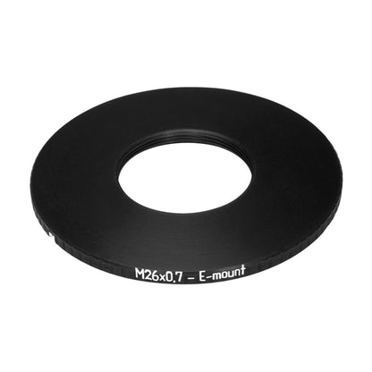 M26x0.75 female thread to Sony E-mount camera adapter