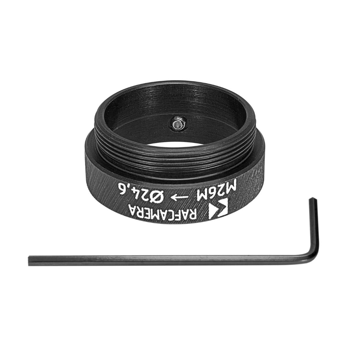 24.6mm clamp to M26 male thread adapter for Nikon ED scanner lens