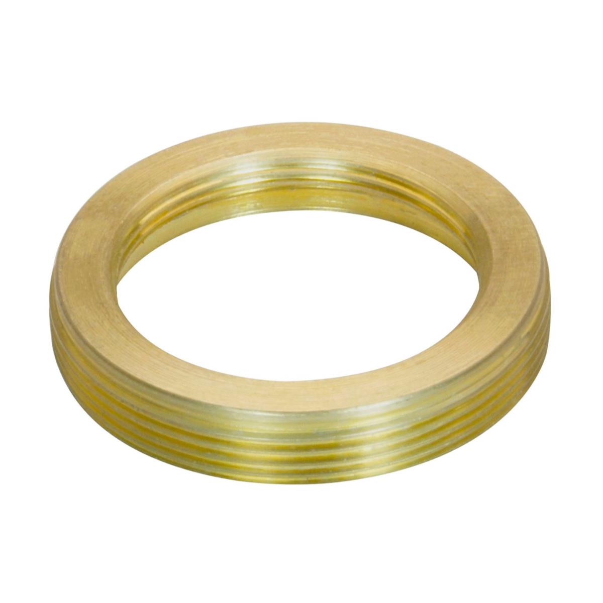 M26x0.75 male to M19x0.75 female thread adapter, flangeless, bronze