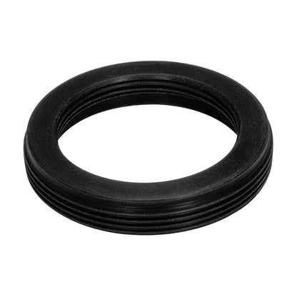 M26x0.75 male to M19x0.75 female thread adapter, flangeless, black