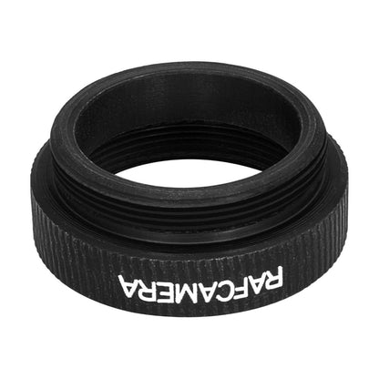 M26x0.75 male to M25x0.75 female thread adapter, black
