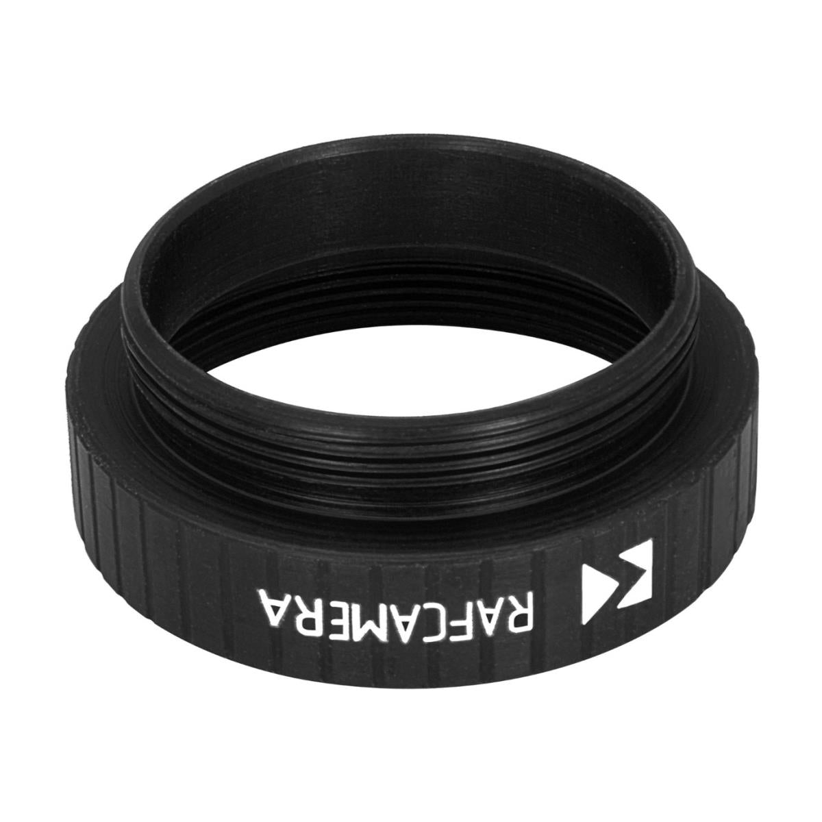 M26x0.75 male to M28x0.75 female thread adapter, black