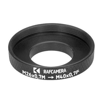 M26x0.7 male to M40x0.7 female thread adapter for Mitutoyo