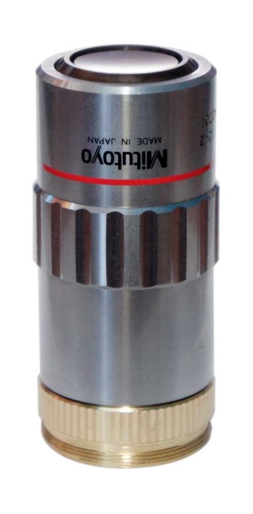 M30x0.75 male to M26x0.7 (36tpi, Mitutoyo) female thread adapter, bronze