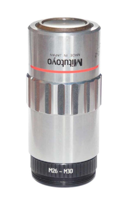 M30x0.75 male to M26x0.7 (36tpi, Mitutoyo) female thread adapter, black
