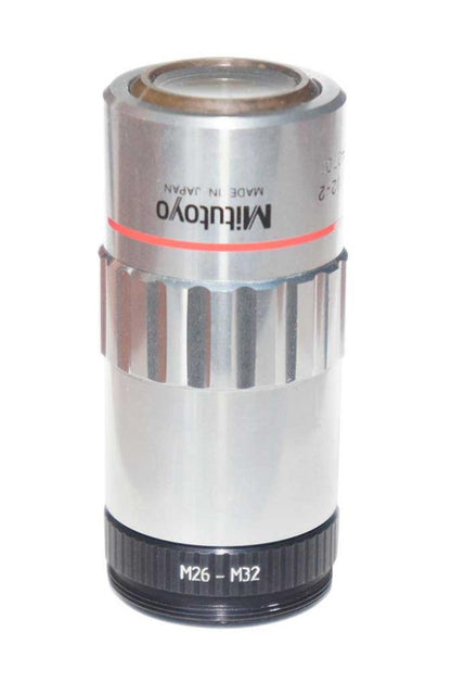M32x0.75 male to M26x0.7 (36tpi, Mitutoyo) female thread adapter, black