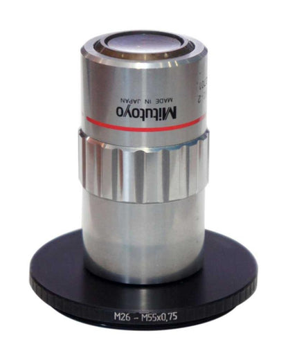 M55x0.75 male to M26x0.7 female thread adapter (55mm to 26mm step-down ting)