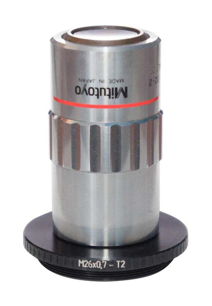 M26x0.75 (36 tpi) female to M42x0.75 (T2) male thread adapter