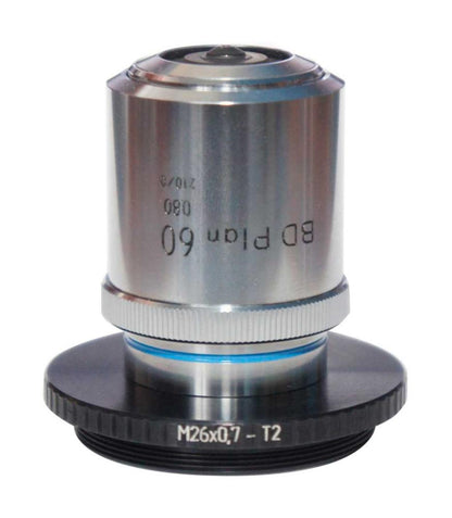 M26x0.75 (36 tpi) female to M42x0.75 (T2) male thread adapter