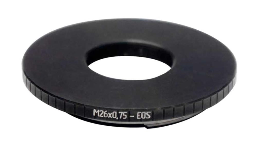 M26x0.75 female thread to Canon EOS camera mount adapter