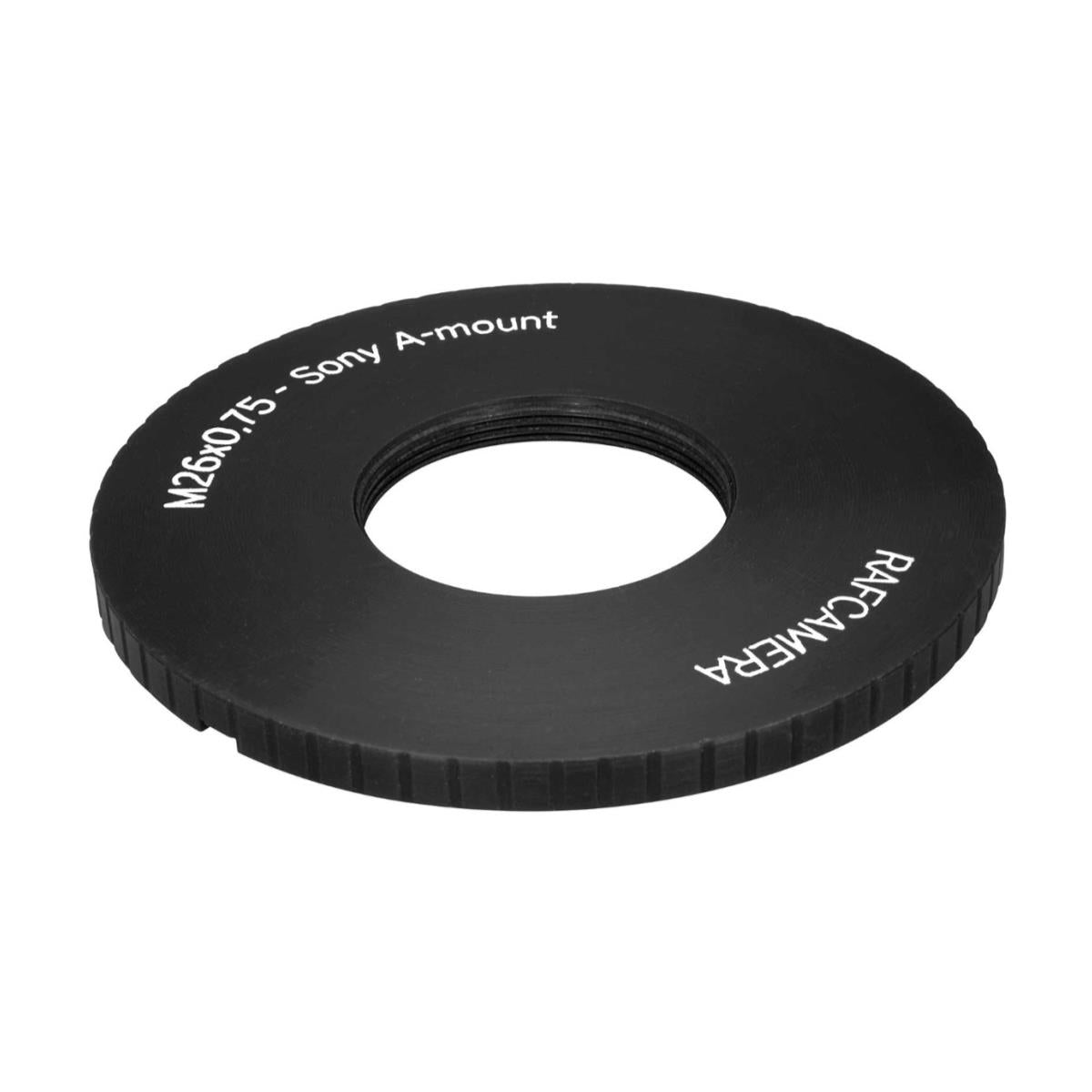 M26x0.75 female thread to Sony/Minolta A-mount camera adapter