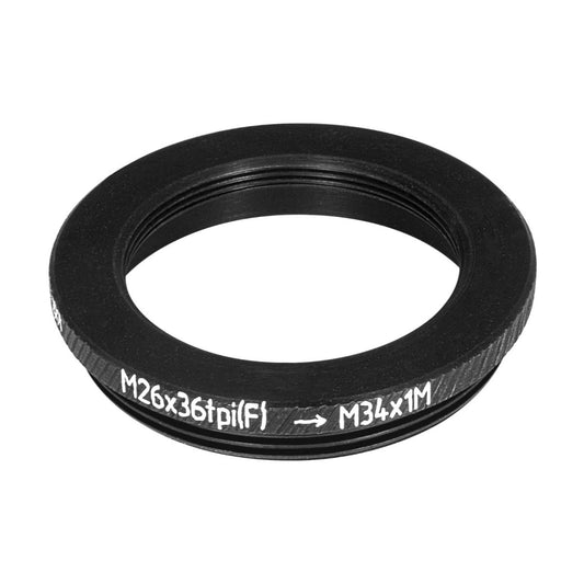 M26x36tpi female to M34x1 male thread adapter