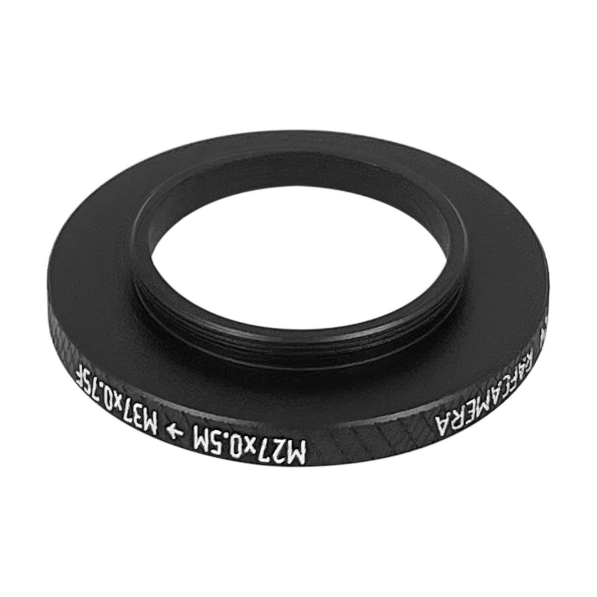 M27x0.5 male to M37x0.75 female thread adapter (27mm to 37mm step-up ring)