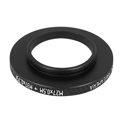M27x0.5 male to M37x0.75 female thread adapter (27mm to 37mm step-up ring)