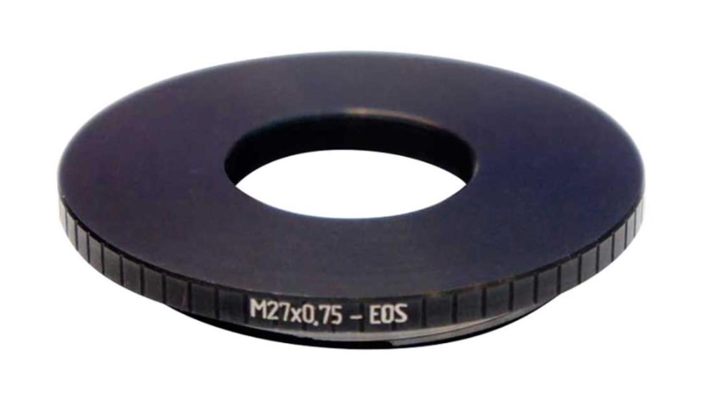 M27x0.75 female thread to Canon EOS camera mount adapter