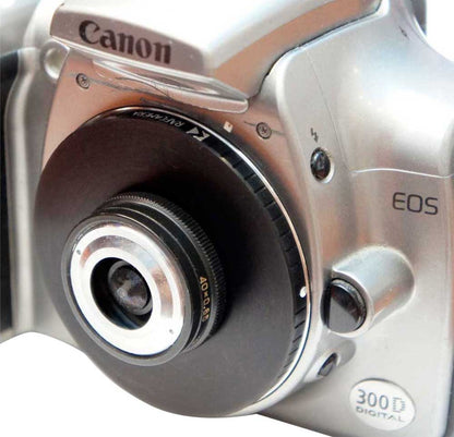 M27x0.75 female thread to Canon EOS camera mount adapter