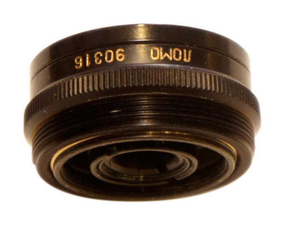M32x0.75 male to M27x0.75 female thread adapter, flangeless, black