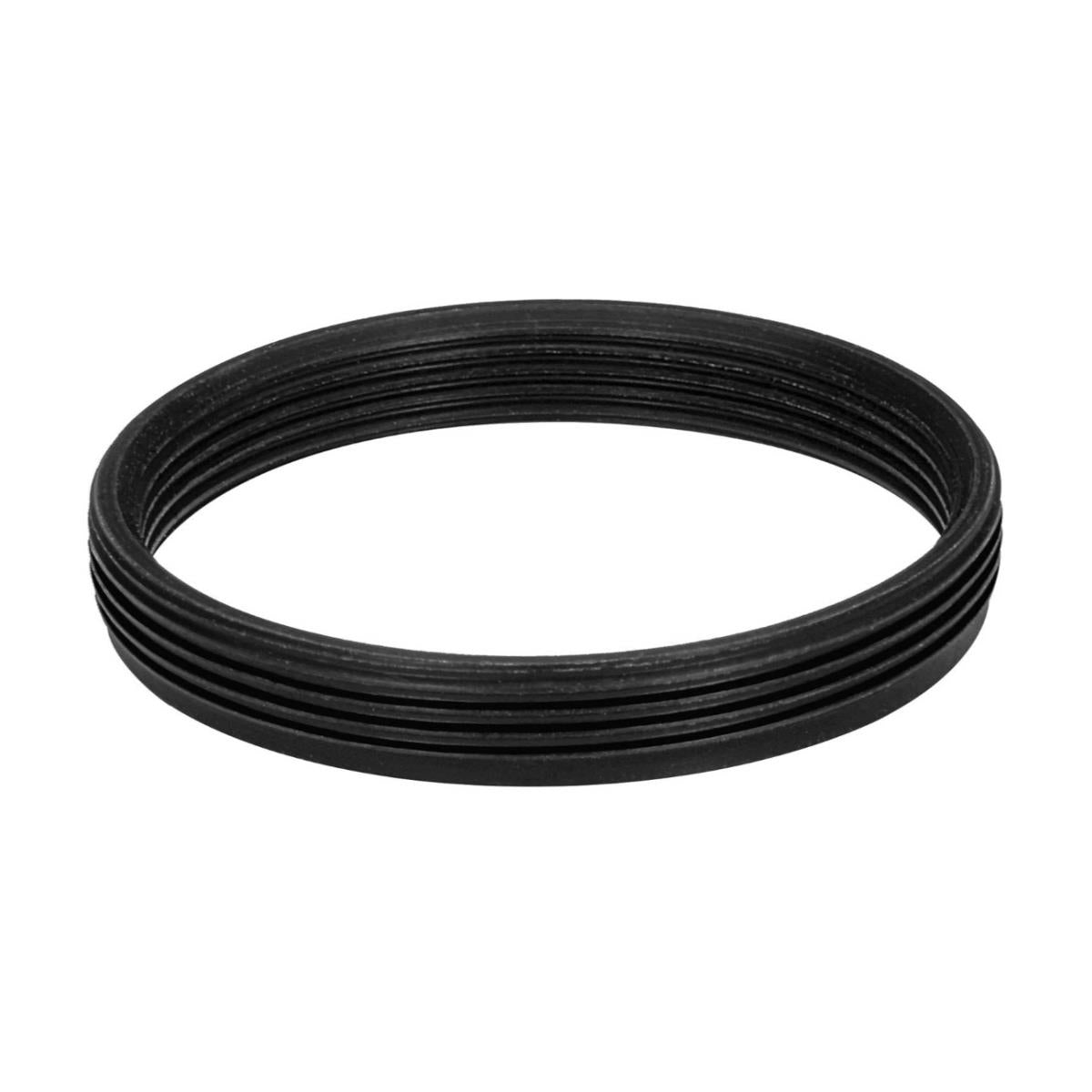 M30x0.75 male to M27x0.75 female thread adapter, flangeless, black