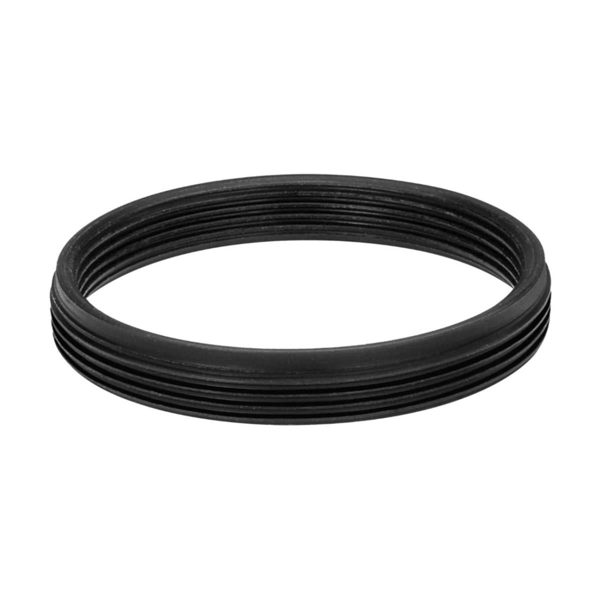 M30x0.75 male to M27x0.75 female thread adapter, flangeless, black