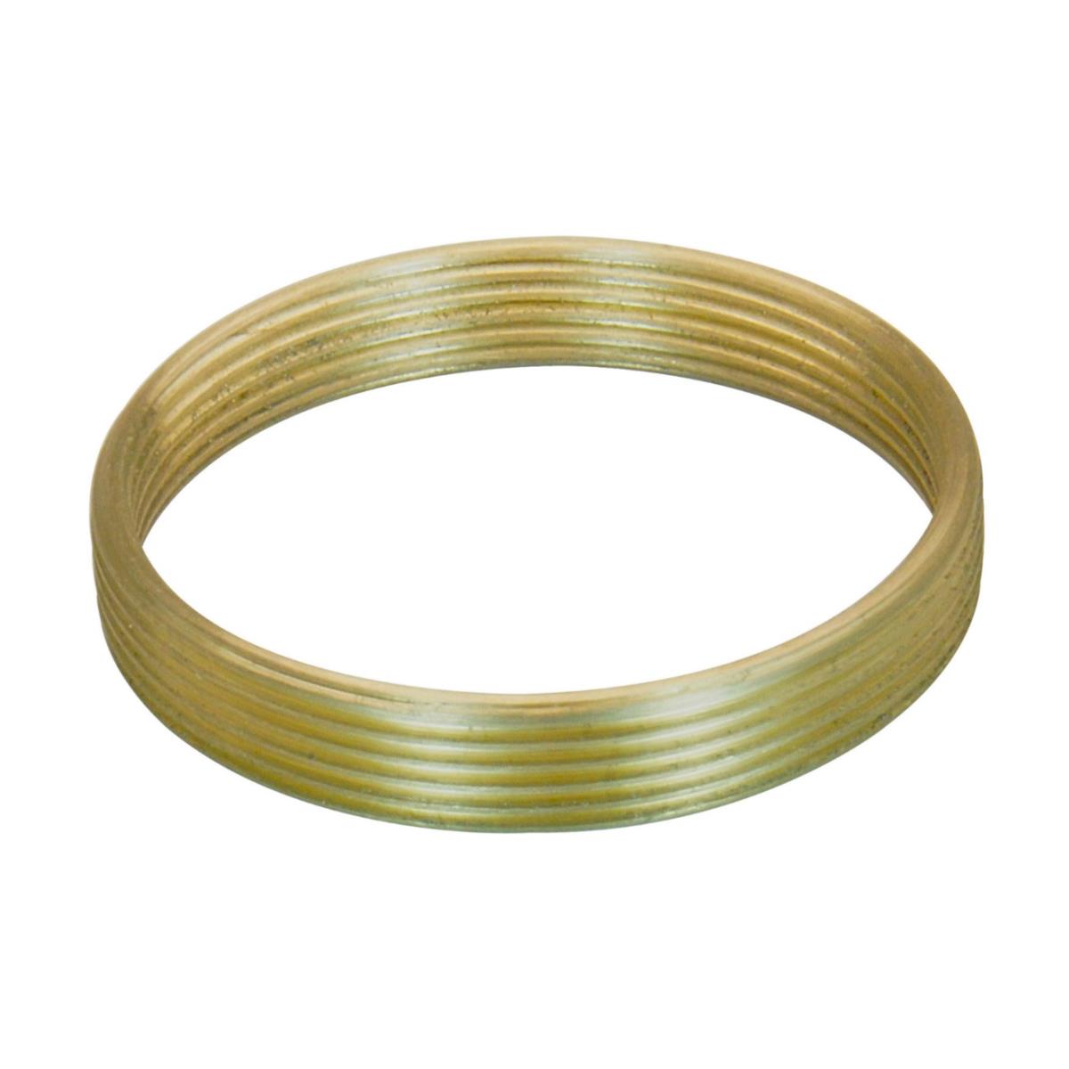 M27x0.75 male to M25x0.75 female thread adapter, flangeless, bronze