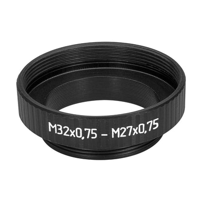 M27x0.75 male to M32x0.75 female thread adapter, black