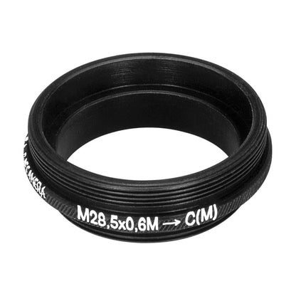 M28.5x0.6 male (1.25″ astronomy filters) to C-mount male thread adapter
