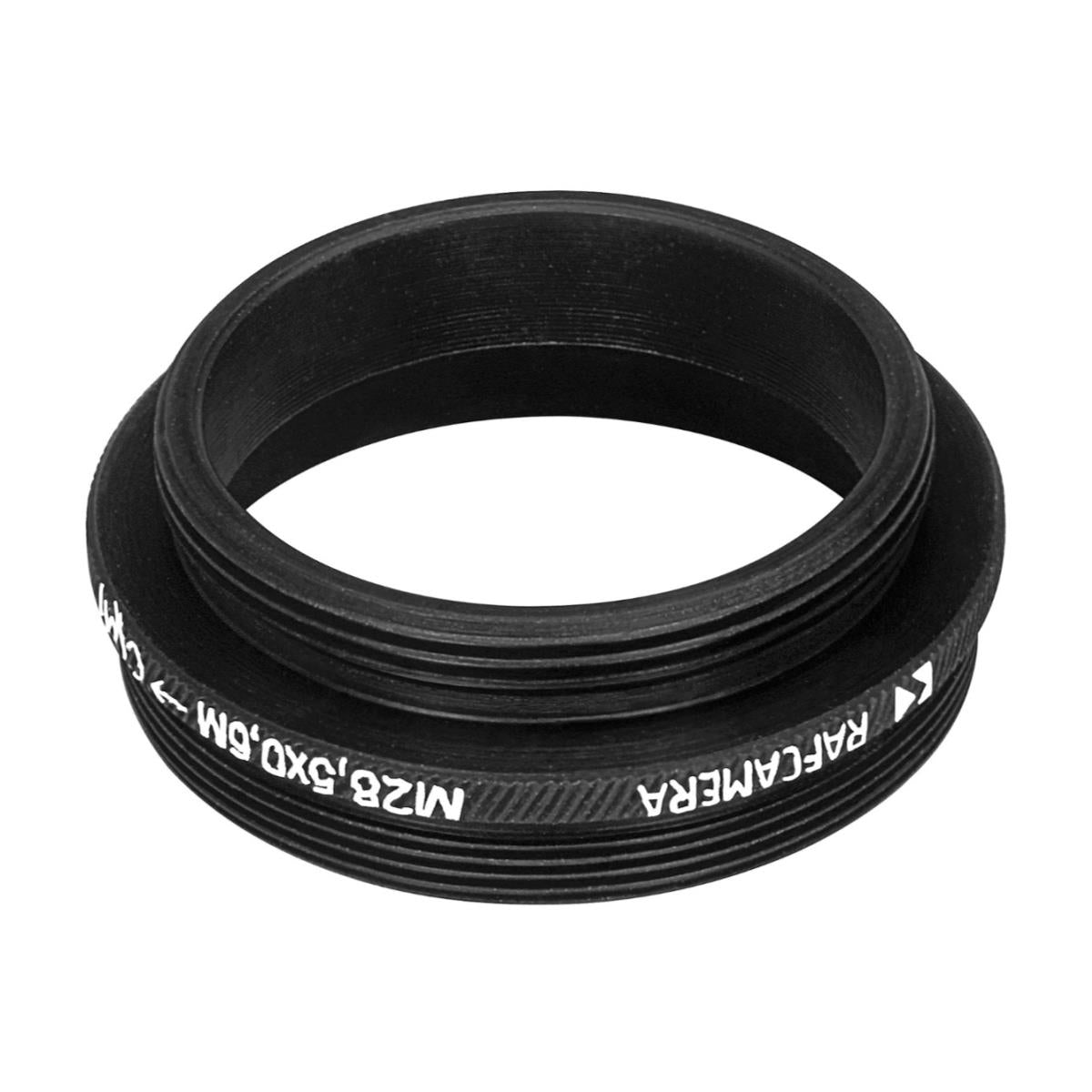 M28.5x0.6 male (1.25″ astronomy filters) to C-mount male thread adapter