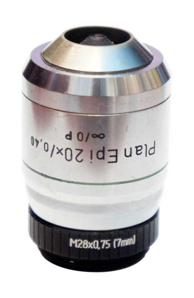 7mm extender for M28x0.75 microscope objectives, black