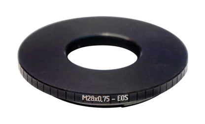 M28x0.75 female thread to Canon EOS camera mount adapter