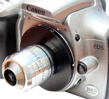 M28x0.75 female thread to Canon EOS camera mount adapter