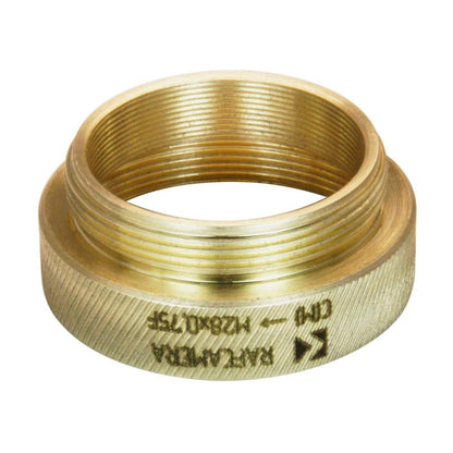 M28x0.75 female thread to C-mount camera adapter, bronze